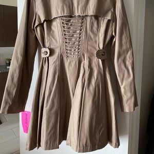 Betsey Johnson Khaki Trenchcoat